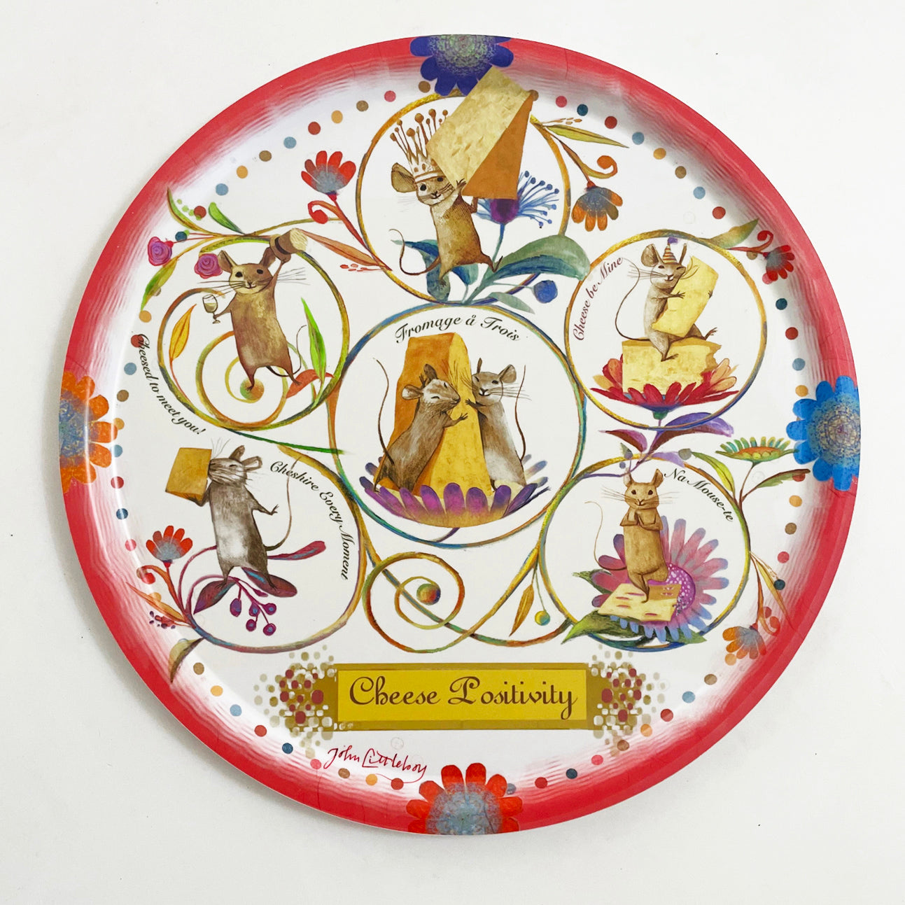 Cheese Positivity Circular Serving Tray-0
