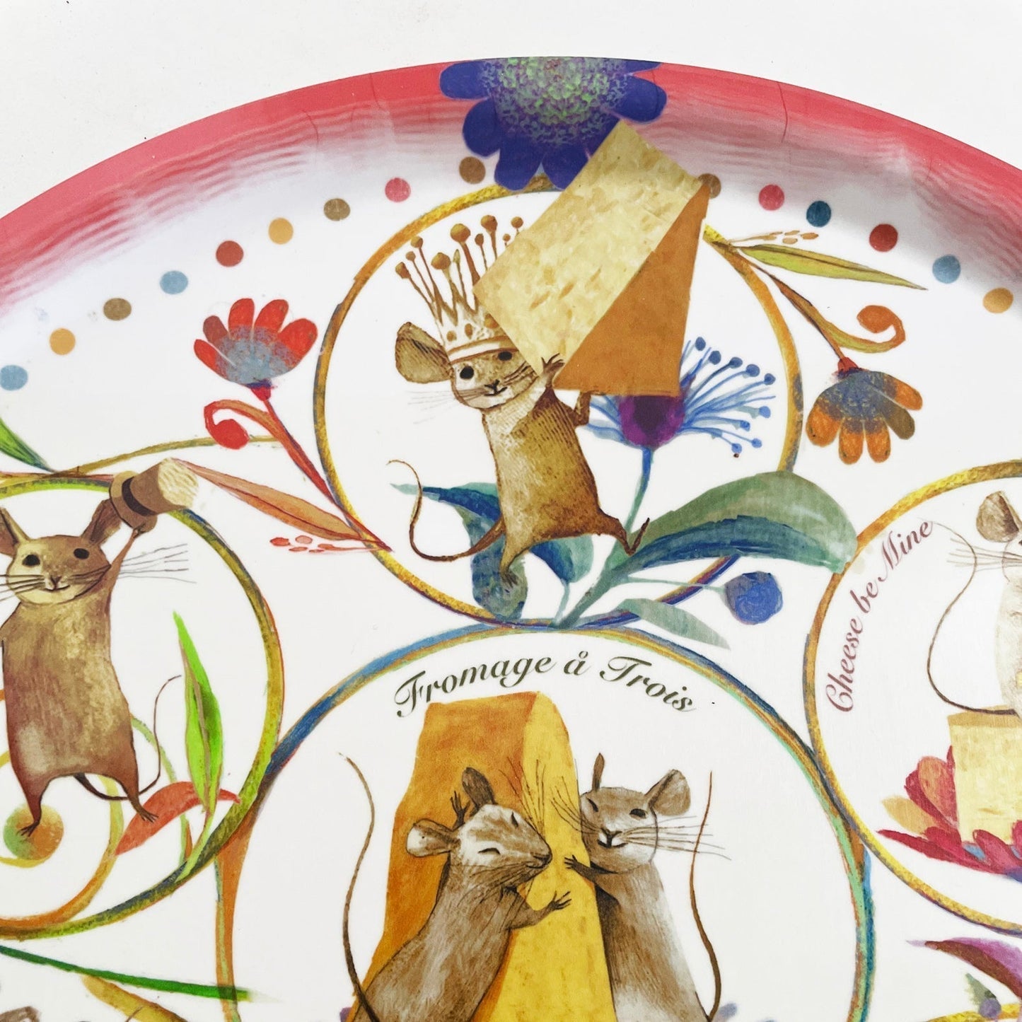 Cheese Positivity Circular Serving Tray-1