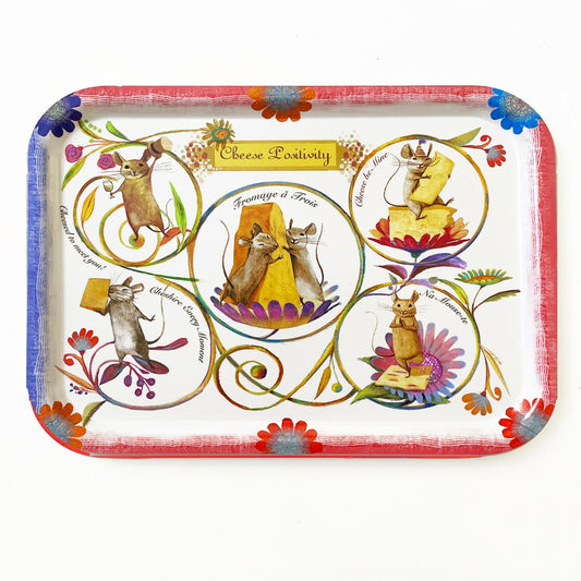 Cheese Positivity Rectangular Serving Tray-0