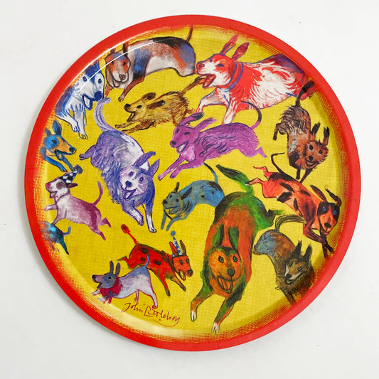 Dog Park Circular Serving Tray-0